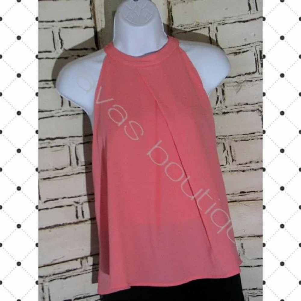 Coral Halter Top
